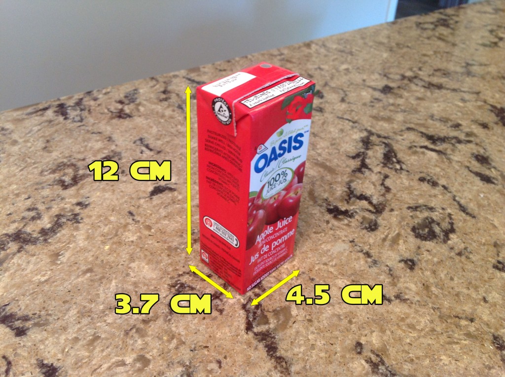 Juice Box Dimensions In Inches